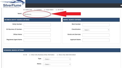 silverflume business entity search.